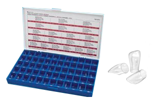 (image for) Transparent Strip-Off Crown Forms - Posterior - 60 Piece Set