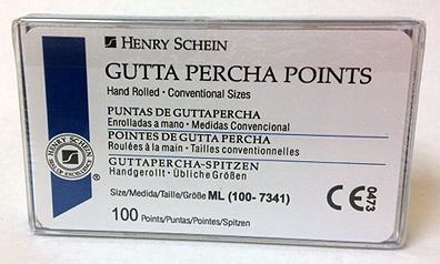 (image for) Gutta Percha Points - Standardized (ISO/AAE) Sizes - 100 per Box