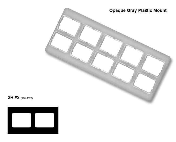 (image for) #2 - Film Mounts - Opaque Gray Plastic - 2H