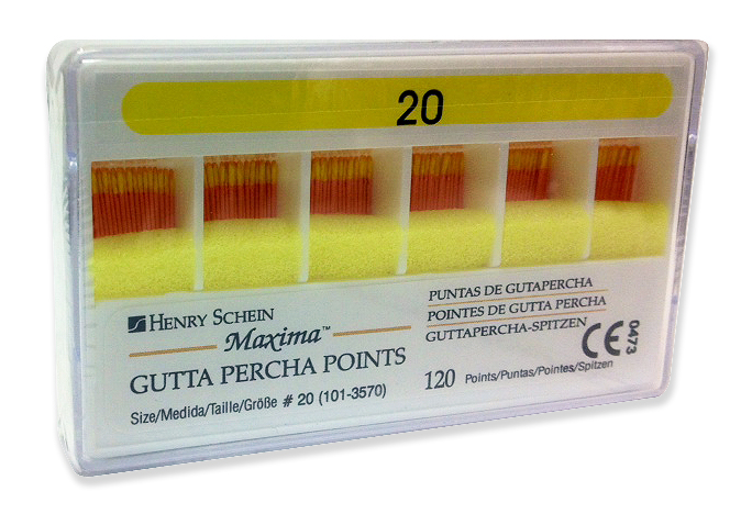 (image for) Maxima - Gutta Percha Points - Standardized (ISO) Sizes