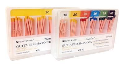 (image for) Maxima - Tapered Gutta Percha Points - 100 per Box