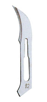 (image for) Surgeon Blades - #12 - Stainless Steel - Sterile