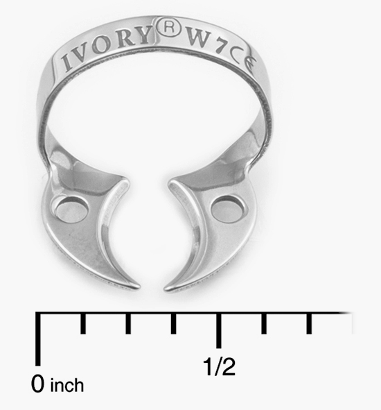 (image for) #W7 - Ivory - Rubber Dam Clamp - Wingless