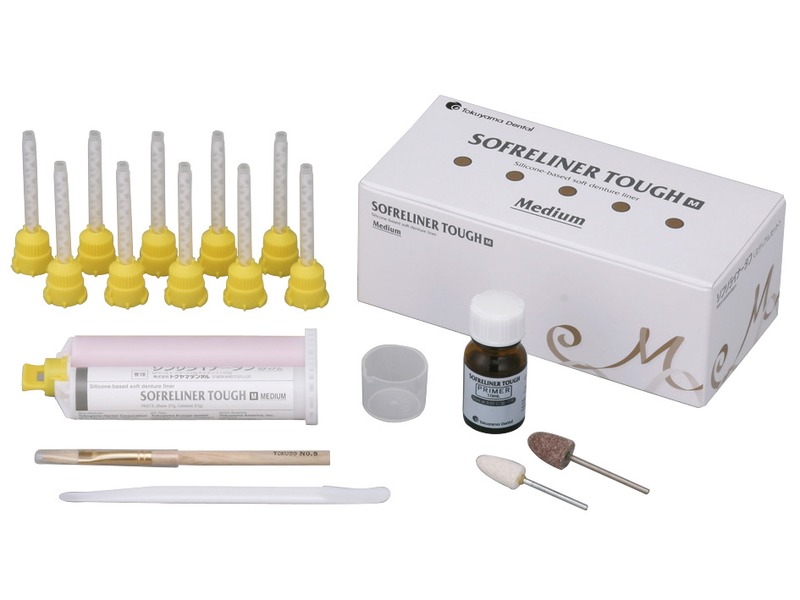 (image for) Sofreliner Tough - Silicone Material for Relining Dentures - M