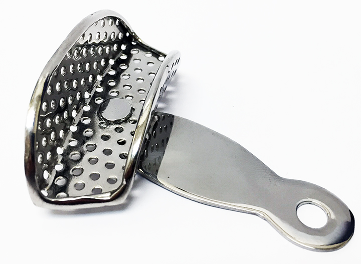 (image for) Impression Tray - Perforated - S.Steel - Adjustable Handle