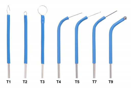 (image for) Electrodes for Electrosurgery Unit - 7 pc. Electrode Set