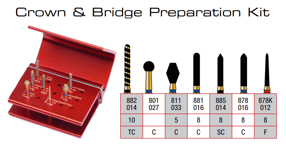 (image for) Alpen - Procedure Kit - Crown & Bridge Preparation Kit