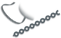 (image for) Chain on Spools - Short - Silver Color