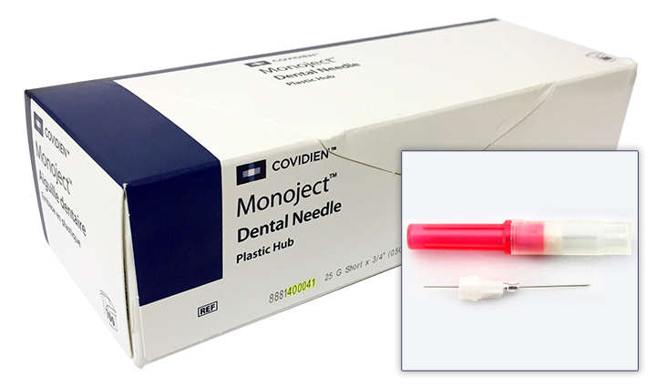 (image for) Dental Needle - 25 G - Long (1-3/8") - Monoject