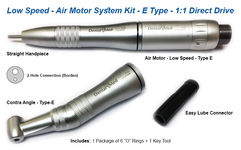 (imagen para) Kit de Sistema de Micromotor de Baja Velocidad - "Tipo -E"