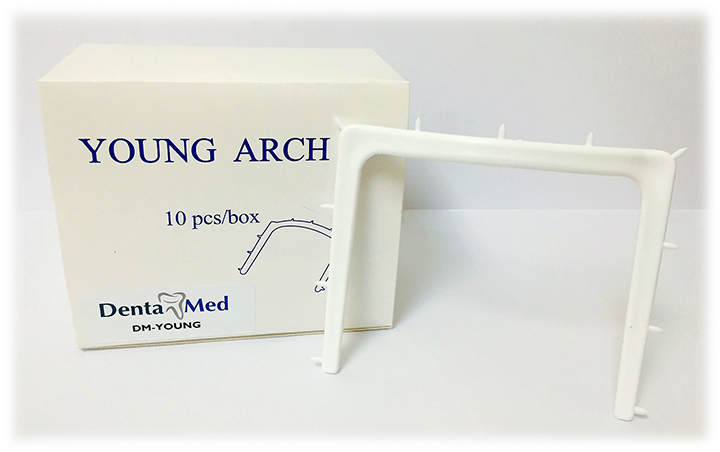 (imagen para) Arcos de Young para Dique de Goma - Plastico Blanco - 5"x5"