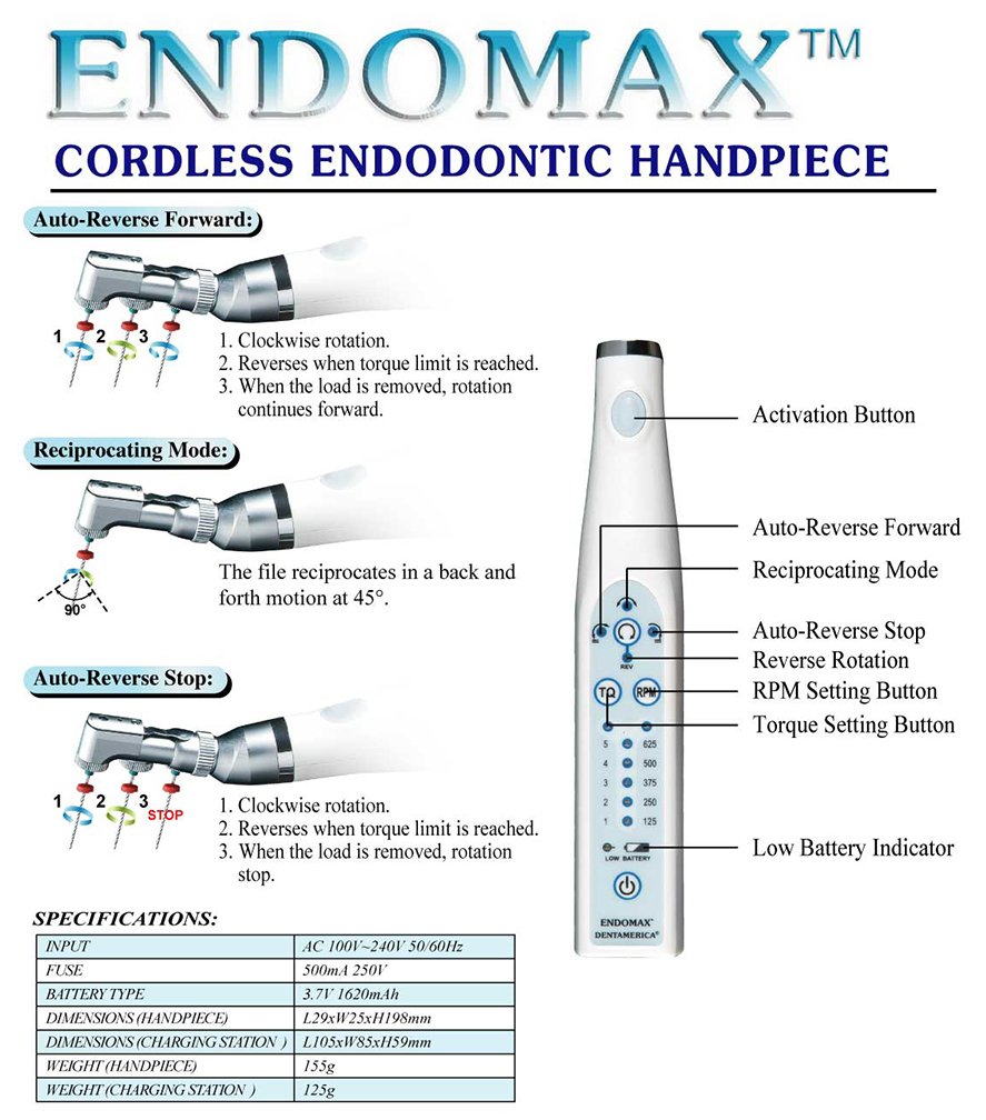 (imagen para) EndoMax - Motor Endodontico Inalambrico