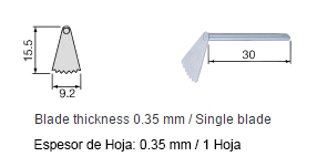 (imagen para) SGO-5 - Hojas para Oscilacion Lateral - Micro Sierra SGO2-E