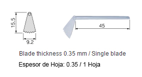 (imagen para) SGO-6 - Hojas para Oscilacion Lateral - Micro Sierra SGO2-E