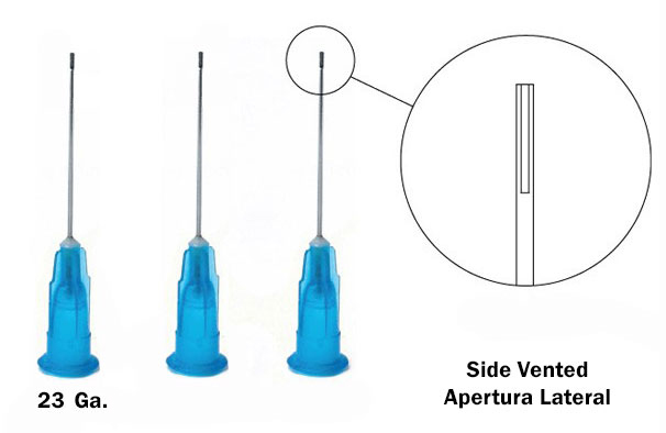 (image for) Irrigating Needle Tips with Side Vent - 23 Gauge