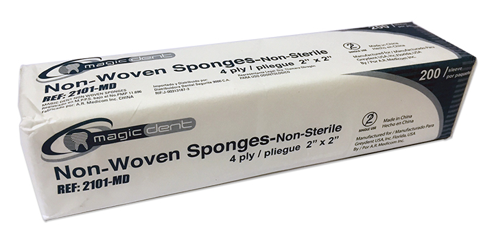 (image for) Non-Woven Sponges - 2"x2" - 4-Ply