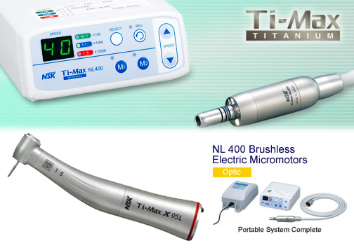 (imagen para) Sistema Portatil de Micromotor sin Escobillas Ti-Max NL400